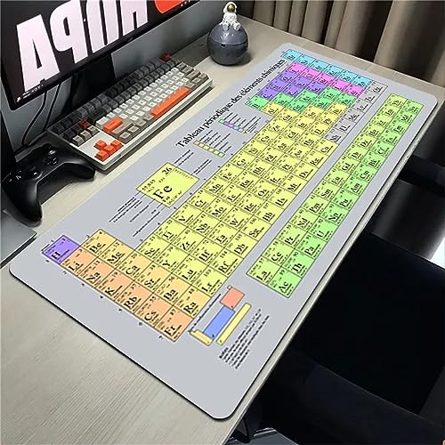 Tainrun Mauspad,Groß XXL Gaming Mauspad Extended Large Periodensystem Der Elemente Mouse Pad Premium-Strukturiertes Rutschfestes mit Genähten Kanten Schreibtisch Matte für Notebooks, PC 600x300x2mm Tainrun Mauspad,Groß XXL Gaming Mauspad Extended Large Periodensystem Der Elemente Mouse Pad Premium-Strukturiertes Rutschfestes mit Genähten Kanten Schreibtisch Matte für Notebooks, PC 600x300x2mm von Tainrun