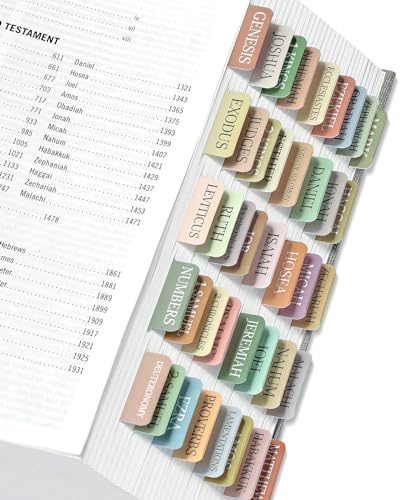 Bible Tabs for Women & Men, Laminated Bible Tabs for Study Bible, Large Print Neutral Bible Tabs for Easy Navigation, Boho Theme, Bible Index Tabs Bible Tabs for Women & Men, Laminated Bible Tabs for Study Bible, Large Print Neutral Bible Tabs for Easy Navigation, Boho Theme, Bible Index Tabs von Taja