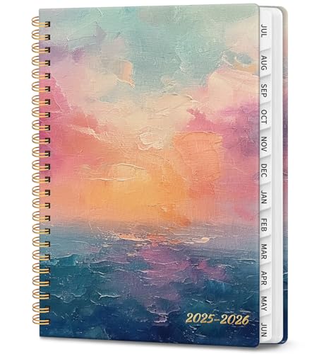 Planer 2025-2026, akademisches Jahr, Monats- und Wochenkalender, Juli 2025 - Juni 2026, Hardcover Spiralbindung, Organizer mit Registerkarten und Innentasche, ideal für Lehrer und Studenten, 16 x 21,6 Planer 2025-2026, akademisches Jahr, Monats- und Wochenkalender, Juli 2025 - Juni 2026, Hardcover Spiralbindung, Organizer mit Registerkarten und Innentasche, ideal für Lehrer und Studenten, 16 x 21,6 von Taja