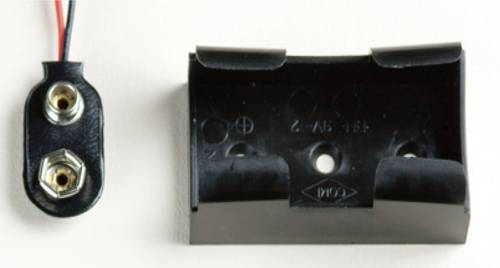 Takachi BH9V2 Batteriehalter 1x 9V Block Druckknopfanschluss, Kabel (L x B x H) 49.3 x 29.2 x 20mm von Takachi