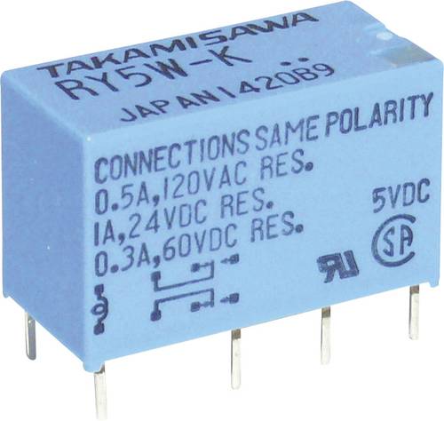 Takamisawa RY-05W-K Printrelais 5 V/DC 1A 2 Wechsler Takamisawa RY-05W-K Printrelais 5 V/DC 1A 2 Wechsler von Takamisawa