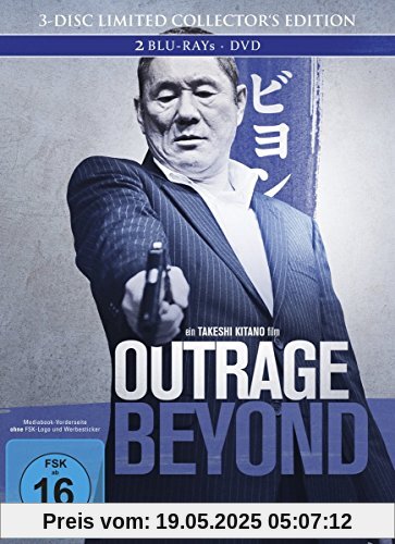 Outrage Beyond (3-Disc Limited Collector's Edition) - Blu-Ray, DVD + Bonus-Blu-Ray im Mediabook [Limited Edition] von Takeshi Kitano