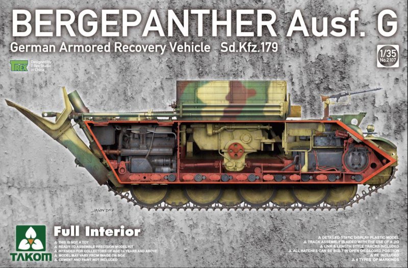 Bergepanther Ausf.G - German Armored Recovery Vehicle Sd.Kfz.179 w/full interior Bergepanther Ausf.G - German Armored Recovery Vehicle Sd.Kfz.179 w/full interior von Takom