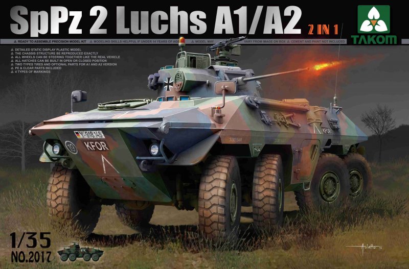 Bundeswehr SpPz 2 Luchs A1/A2 2 in 1 von Takom