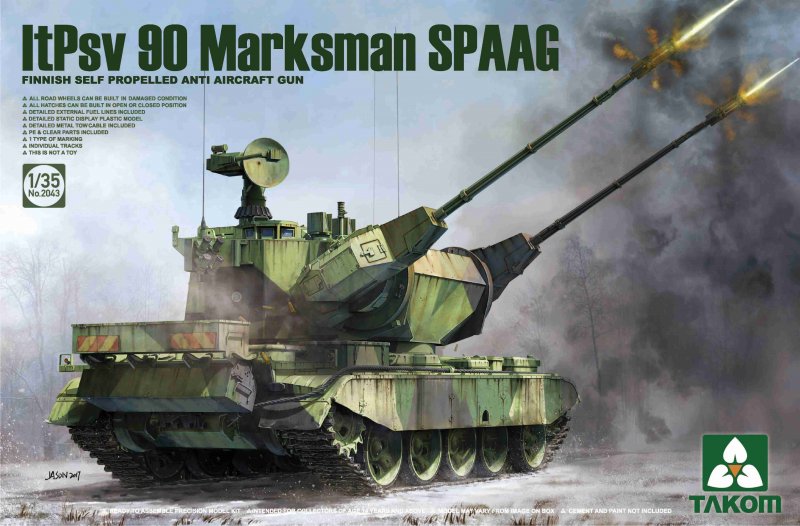 Finnish Self Propelled Anti Aircraft Gun ItPsv 90 Marksman Finnish Self Propelled Anti Aircraft Gun ItPsv 90 Marksman von Takom