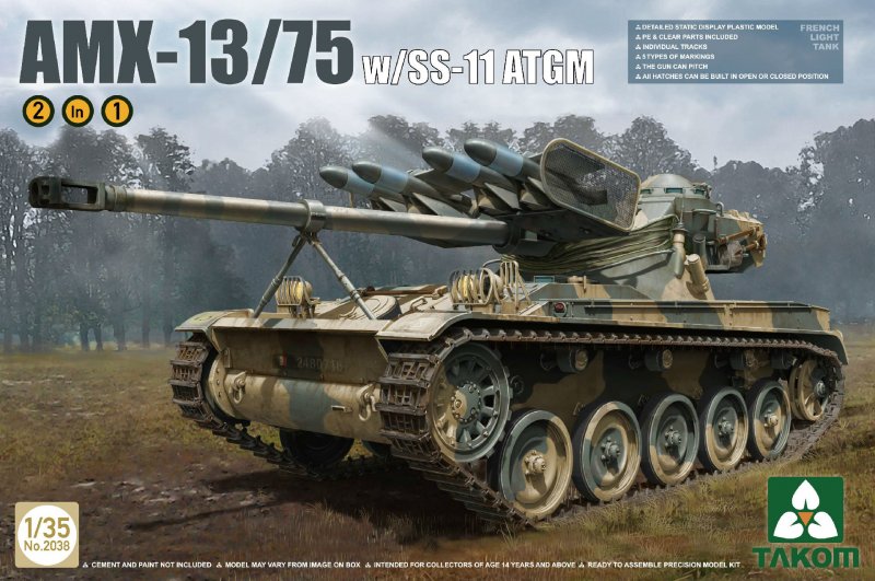 French Light Tank AMX w. SS-11 ATGM 2in1 von Takom