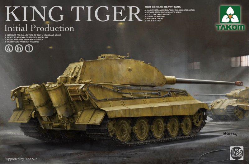 German Heavy Tank King Tiger initial production 4 in 1 von Takom