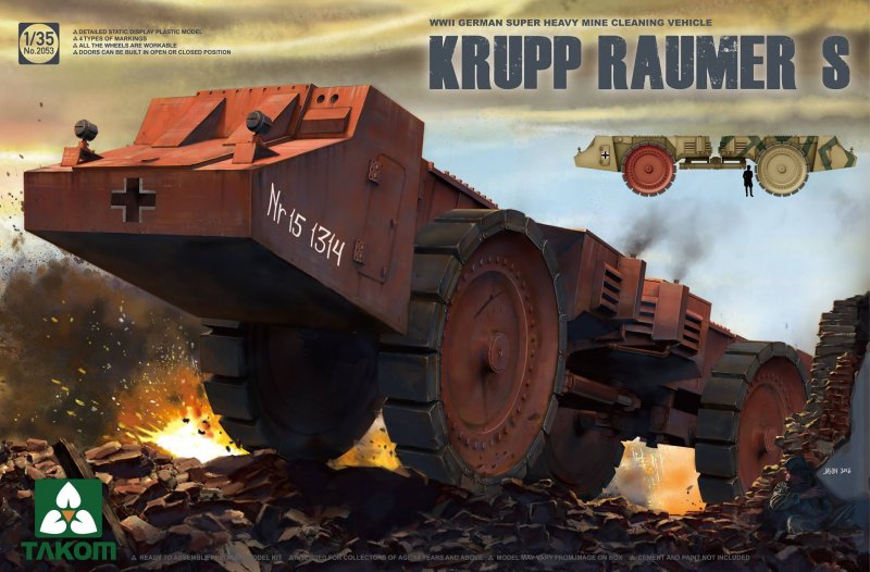 German Super Heavy Cleaning Vehicle Krupp Raumer S von Takom