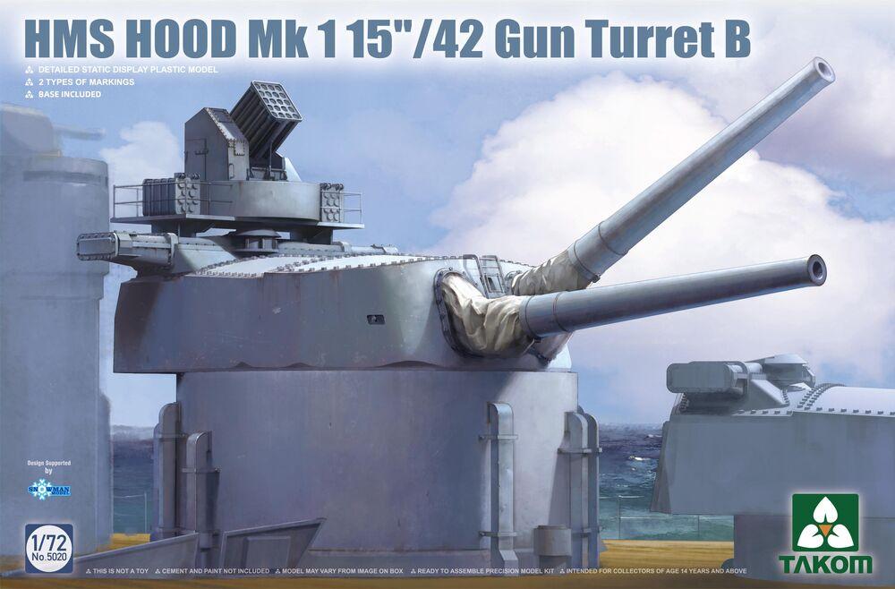 HMS Hood Mk 1 15/42 Gun Turret B von Takom