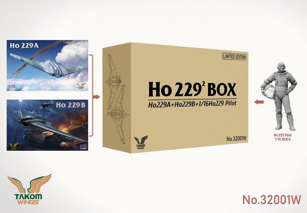 Ho 229 Box - Ho 229A + Ho229B + Ho 229 Pilot - Limited edition Ho 229 Box - Ho 229A + Ho229B + Ho 229 Pilot - Limited edition von Takom