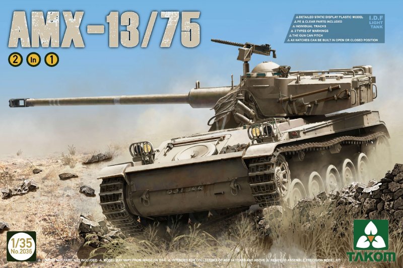 IDF Light Tank AMX-13/75 2in1 von Takom