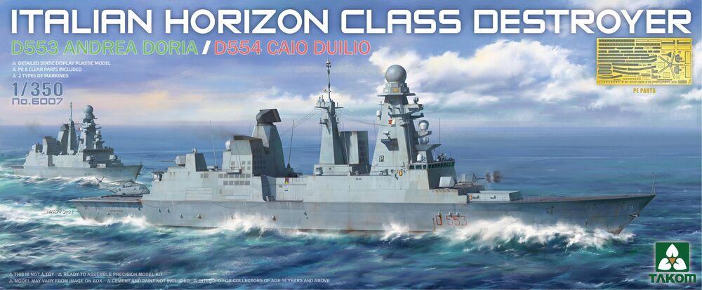 Italian Horizon Class Destroyer - D553 Aandre Doris / D554 Caio Duilio von Takom