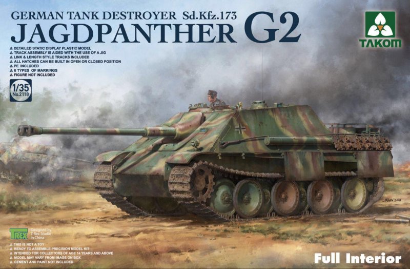 Jagdpanther G2 - German Tank Destroyer Sd. Kfz.173 w/full interior kit Jagdpanther G2 - German Tank Destroyer Sd. Kfz.173 w/full interior kit von Takom