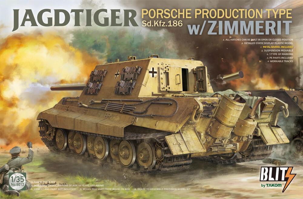 Jagdtiger Porsche Production Type Sd.Kfz.186 w/Zimmerit von Takom