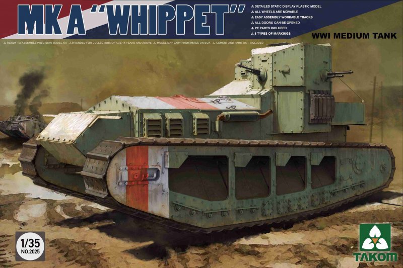 MK A Whippet WWI Medium Tank MK A Whippet WWI Medium Tank von Takom
