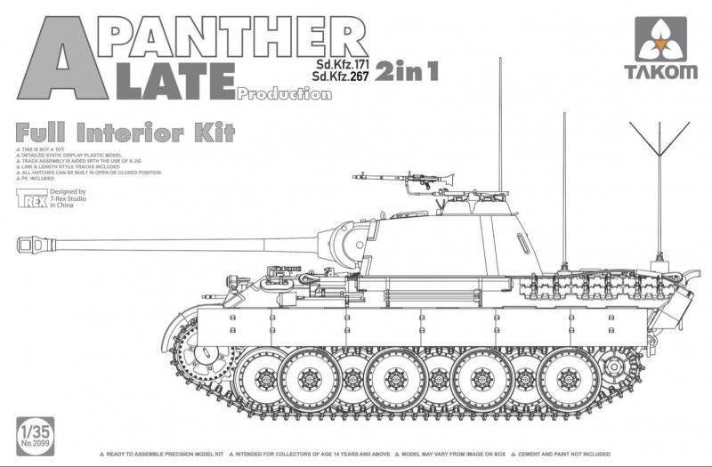 Panther A - Sd.Kfz 267 - Late Production von Takom