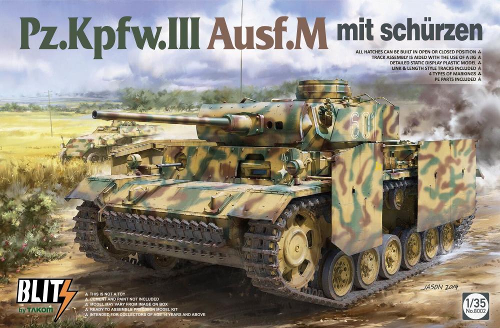 Pz.Kpfw.III Ausf.M mit Schürzen von Takom