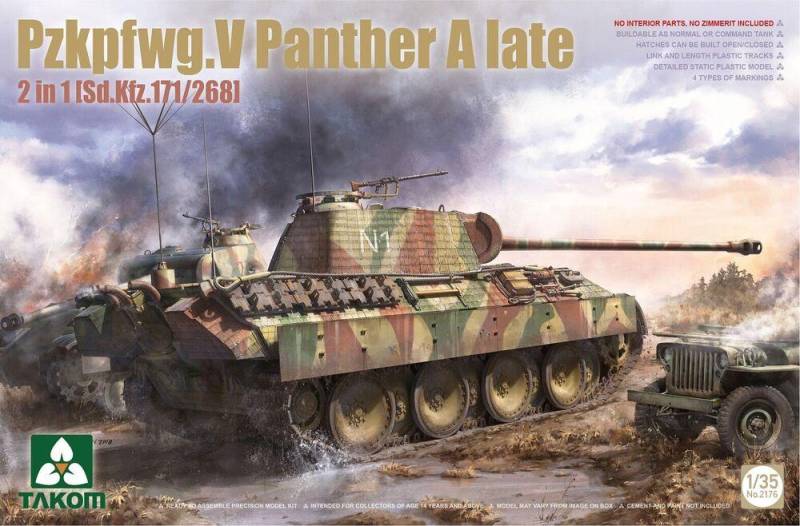 Pzkpfwg.V Panther A - Late - 2in1 (Sd.Kfz.171/268) von Takom