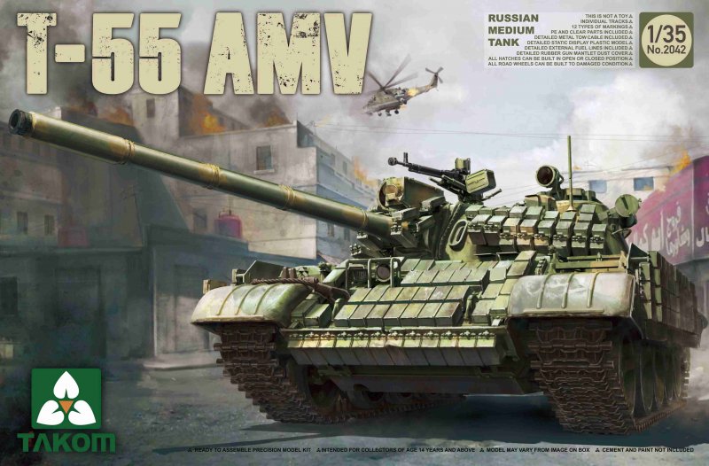 Russian Medium Tank T-55AMV Russian Medium Tank T-55AMV von Takom