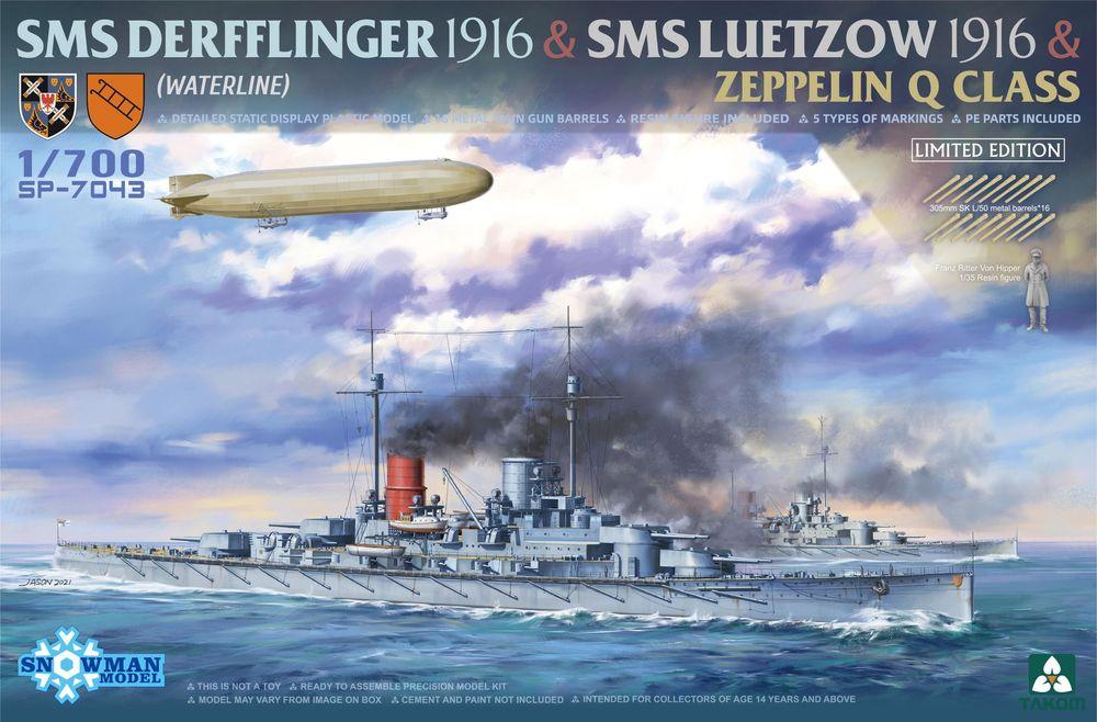 SMS Derfflinger 1916 & SMS Luetzow 1916 & Zeppelin Q CLASS - Limted Edition von Takom