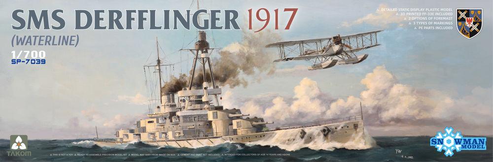 SMS Derfflinger1917 (Waterline) w/3D printed FF-33E von Takom