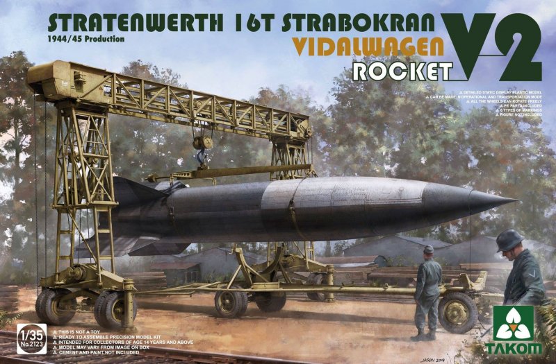 Stratenwerth 16th Strabokran - V-2 Rocket - Vidalwagen (1944/45) von Takom