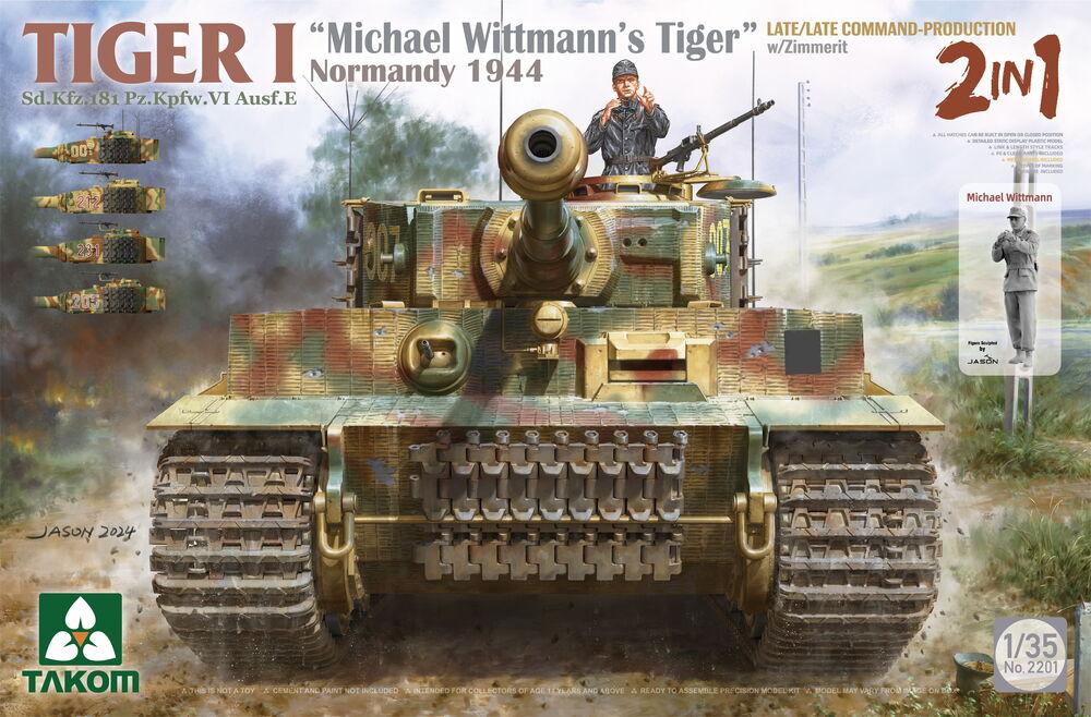 Tiger I - Sd.Kfz.181 Pz.Kpfw.VI Ausf.E - Michael Wittmann´s Tiger Normandy 1944 w/Zimmerit  (2 in 1) von Takom