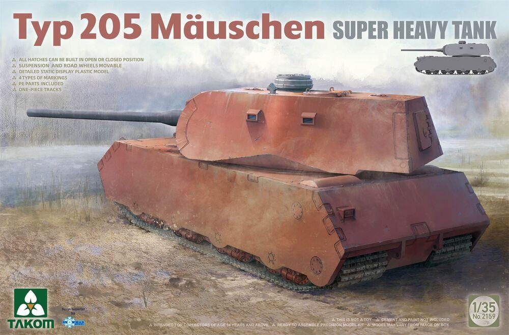 Typ 205 Mauschen Super Heavy Tank von Takom