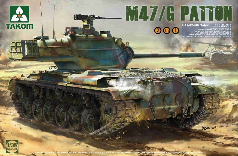 US Medium Tank M47/G 2 in 1 US Medium Tank M47/G 2 in 1 von Takom