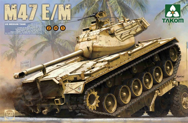 US Medium Tank M47 E/M 2 in 1 von Takom