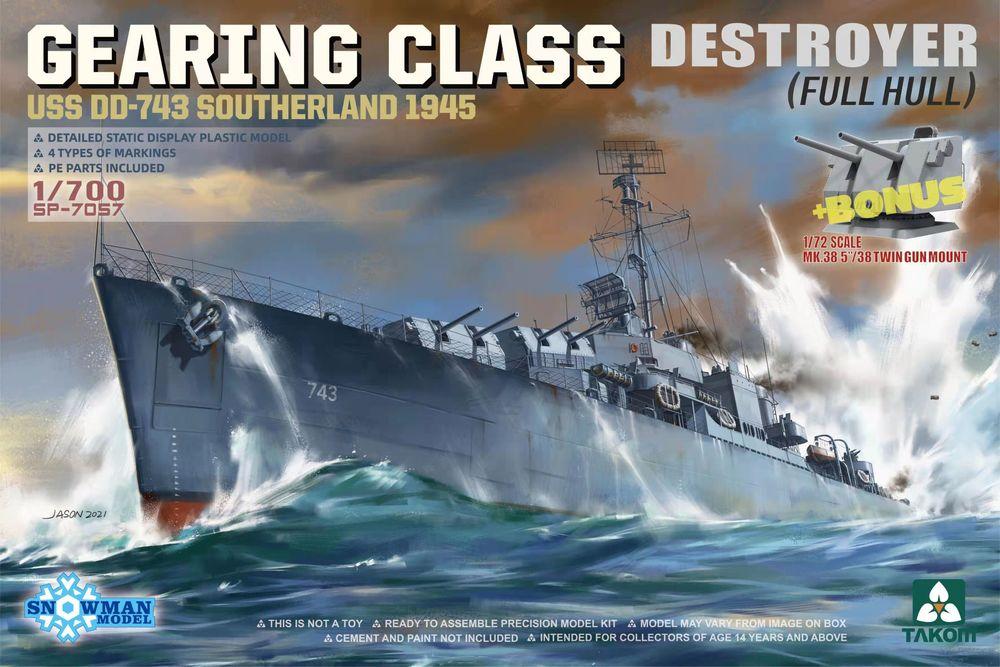 USS DD-743 Southerland 1945 - Gearing Class (Full Hull) von Takom