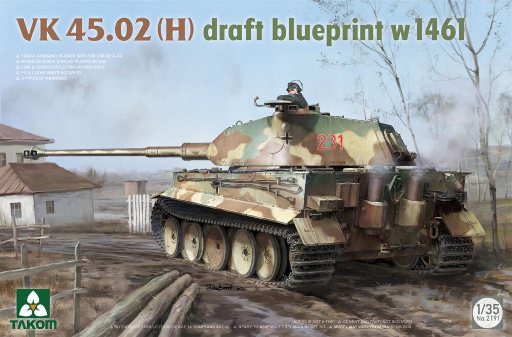 VK 45.02 (H) Draft Blueprint w 1461 von Takom