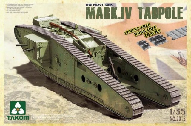 WWI Battle Tank Mark IV Tadpole von Takom