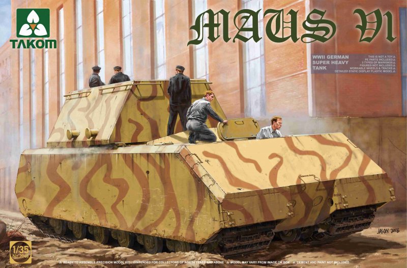 WWII German Super Heavy Tank Maus V1 von Takom