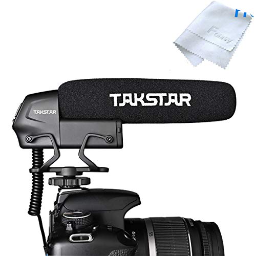 TAKSTAR SGC-600 On-camera Kondensatormikrofon, Superniere, 3-stufige Verstärkungskontrolle, 3,5-mm-Stecker mit Windschutzscheiben-Halterung, kompatibel mit Canon, Nikon, Sony, DSLR-Kameras, Camcordern TAKSTAR SGC-600 On-camera Kondensatormikrofon, Superniere, 3-stufige Verstärkungskontrolle, 3,5-mm-Stecker mit Windschutzscheiben-Halterung, kompatibel mit Canon, Nikon, Sony, DSLR-Kameras, Camcordern von Takstar