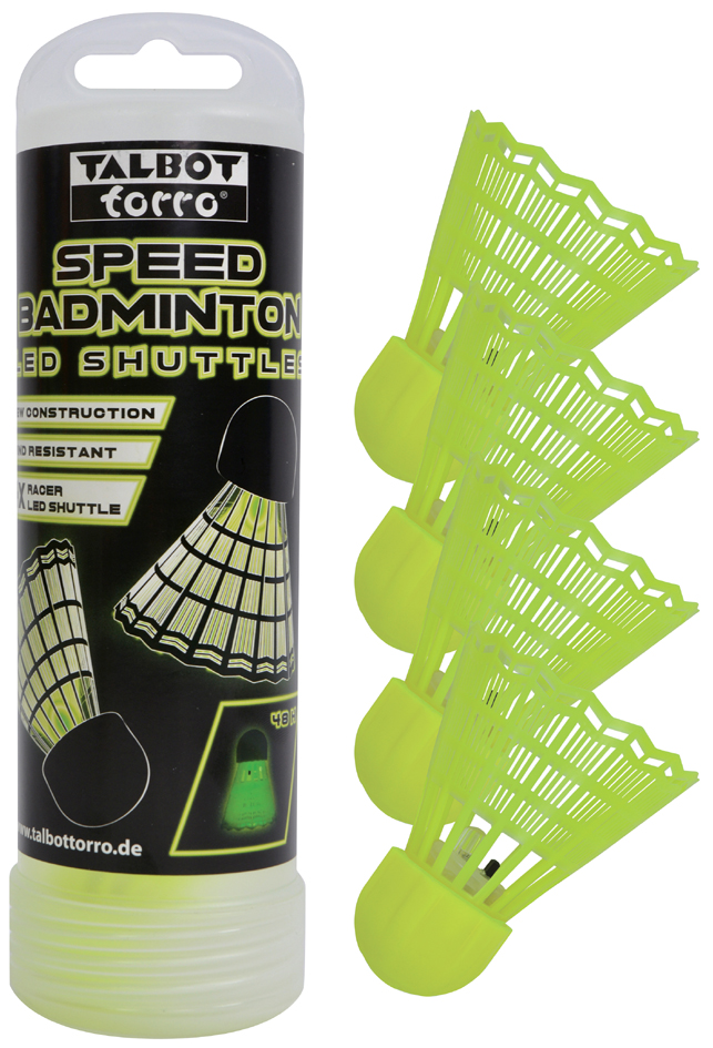 TALBOT torro LED Speed Badminton Shuttle/Ball, 4er Pack TALBOT torro LED Speed Badminton Shuttle/Ball, 4er Pack von Talbot torro