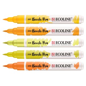 Talens ECOLINE® Brush-Pens gelb, 5 St. von Talens ECOLINE®