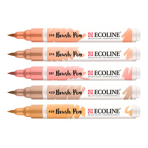 Talens ECOLINE® Brush-Pens rosa, 5 St. von Talens ECOLINE®