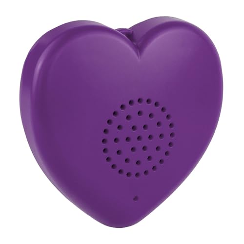 Talking Products, Sprachaufzeichnungsfähiges sprechendes Herz und MP3-Player, 8 MB. Gestalten Sie Ihr eigenes personalisiertes Erinnerungsbären-, Plüschtier- oder Baby-Herzschlag-Andenken (Lila) von Talking Products