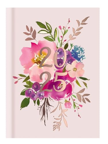 2025 Hardcover Terminplaner mit Wochenansicht, stilvolles florales Blumen-Design in Lila-Rosa 2025 Hardcover Terminplaner mit Wochenansicht, stilvolles florales Blumen-Design in Lila-Rosa von Tallon