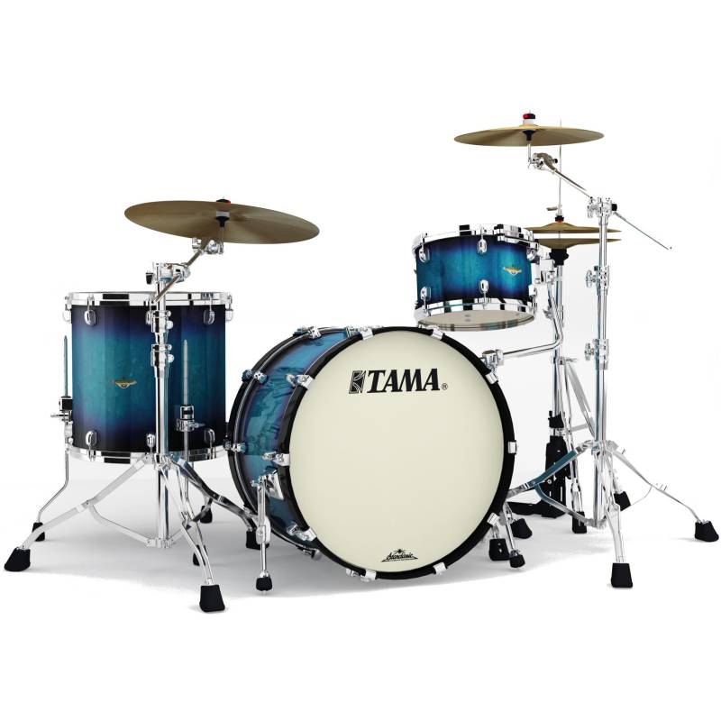 Tama MA32CZS-MEB Starclassic Maple Molten Electric Blue Burst 3-Piece Shell Set von Tama