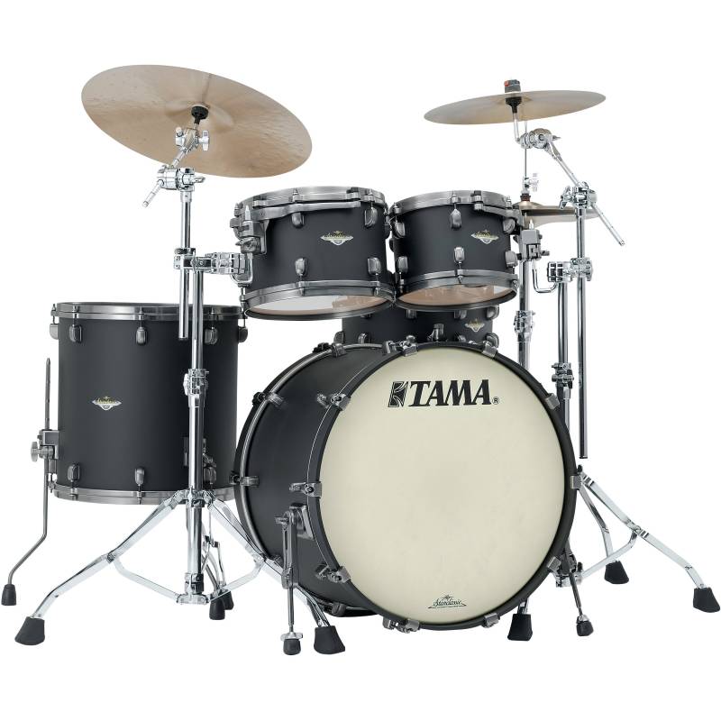 Tama MA42TZUS-FBK Starclassic Maple Flat Black 4d. shellset Smoked Black Nickel hardware von Tama