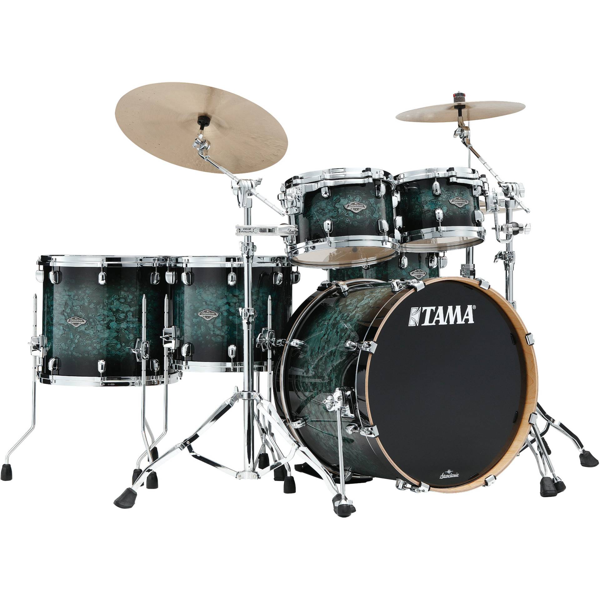 Tama MBS52RZS-MSL Starclassic Performer Molten Steel Blue Burst 5-Piece Shell Set Tama MBS52RZS-MSL Starclassic Performer Molten Steel Blue Burst 5-Piece Shell Set von Tama