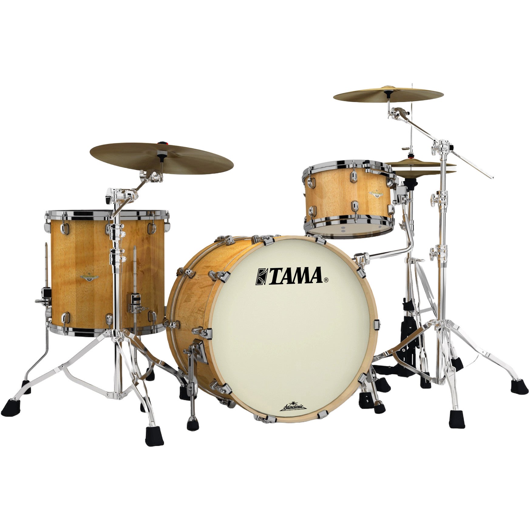 Tama ME32CZBS-VGLM Starclassic Maple Gloss Natural Movingui 3-Piece Shell Set with Black Nickel Hardware Tama ME32CZBS-VGLM Starclassic Maple Gloss Natural Movingui 3-Piece Shell Set with Black Nickel Hardware von Tama