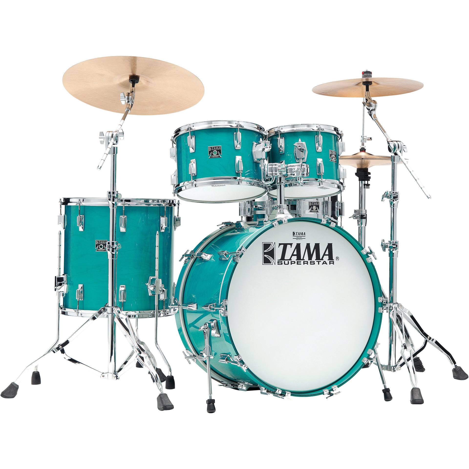 Tama SU42RS-AQM Superstar Limited Reissue Aqua Marine 4-Piece Shell Set Tama SU42RS-AQM Superstar Limited Reissue Aqua Marine 4-Piece Shell Set von Tama