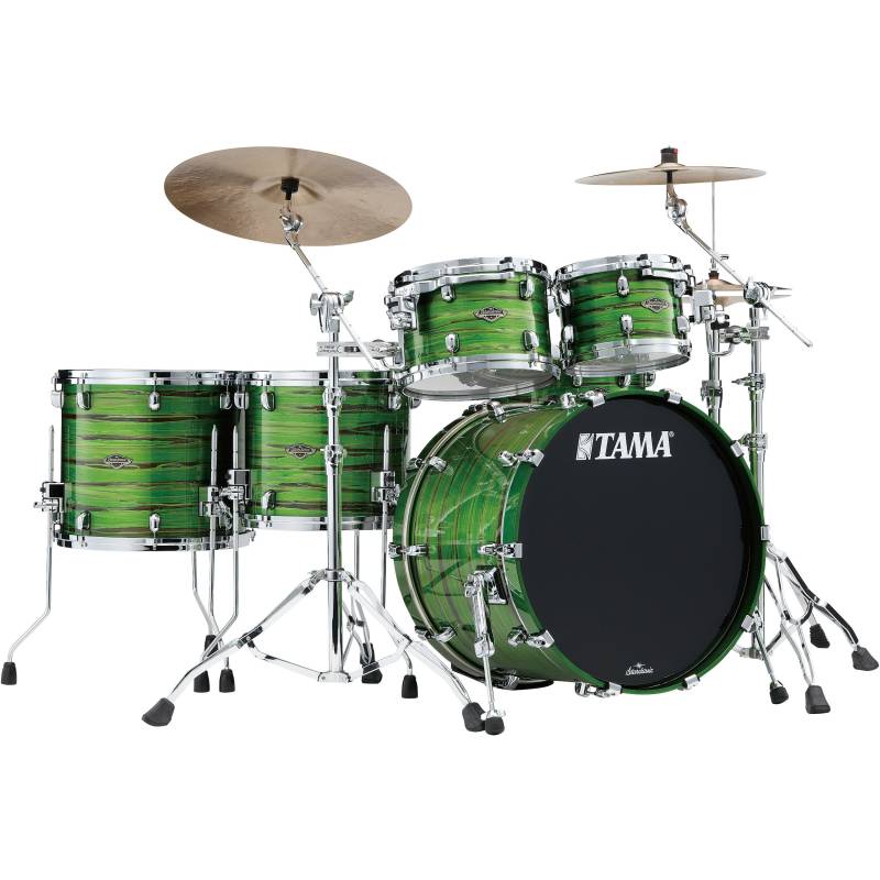 Tama WBS52RZS-LSO Starclassic W/B Lacquer Shamrock Oyster 5-Piece Shell Set von Tama