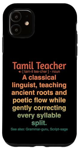 Tamilischer Lehrer Hülle für iPhone 11 von Tamil Teacher Gifts & Tees
