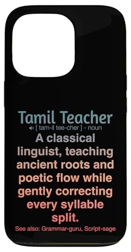 Tamilischer Lehrer Hülle für iPhone 13 Pro von Tamil Teacher Gifts & Tees
