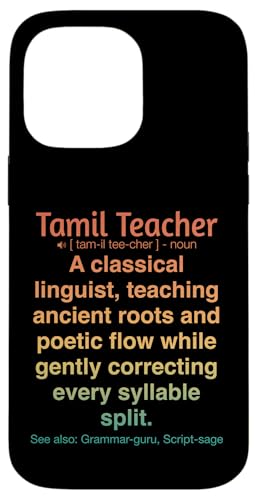 Tamilischer Lehrer Hülle für iPhone 14 Pro Max von Tamil Teacher Gifts & Tees
