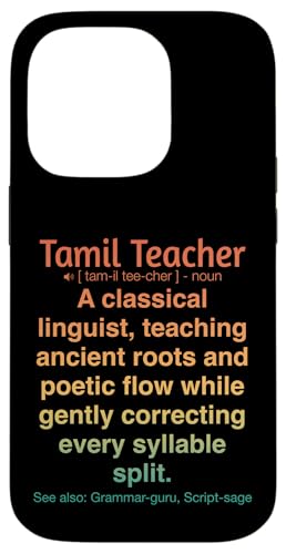 Tamilischer Lehrer Hülle für iPhone 14 Pro von Tamil Teacher Gifts & Tees